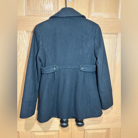 2009 DKNY Black Button Up Wool Peacoat Jacket Ladies Size 6 - EUC - Picture 5 of 13